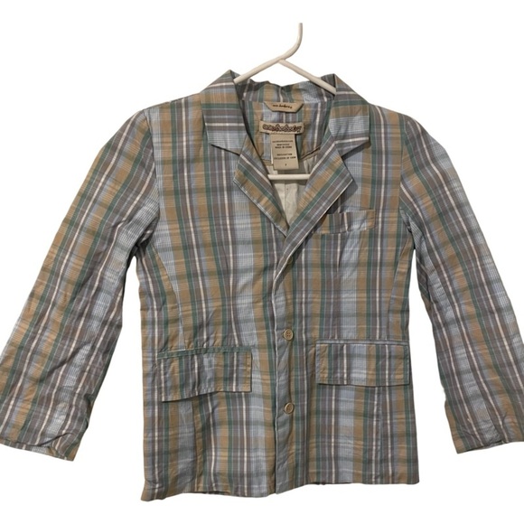 Coco Bonbons Boys Plaid Blazer - Picture 1 of 8